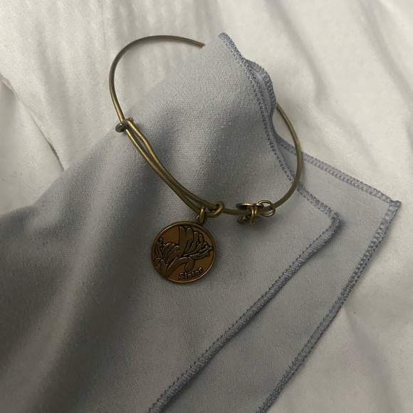 Alex and Ani Women’s Gold Sister Charm Bracelet - Picture 4 of 7